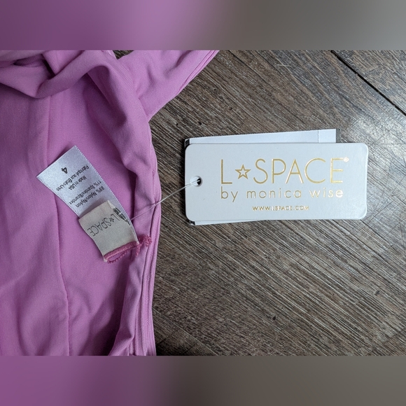 NWT Pink L Space Cha Cha One Piece Swimsuit - l*space Suit - Picture 6 of 13